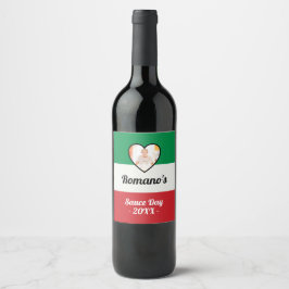 Etiket voor speciale Italiaanse saus Day-fles