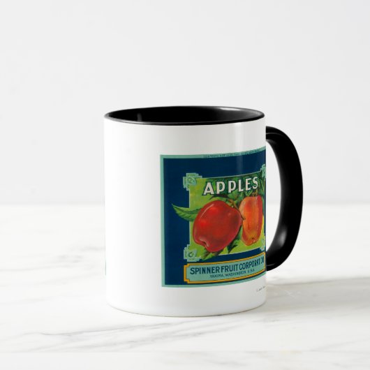 Etiket voor spinfruit — Yakima, WA Mok (Voorkant rechts)