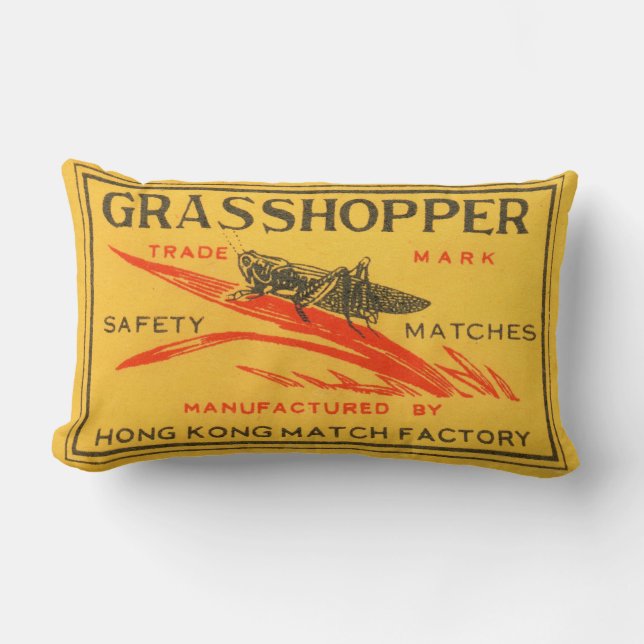 Etiket voor  sprinkhaanveiligheid kussen (Voorkant)