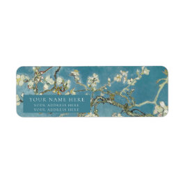 ETIKET VOOR TERUGDRUK : Van Gogh : ALMOND BLOSSOM