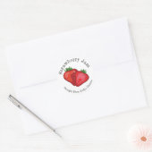 Etiket voor thuis geblancheerde aardbeienjam (Envelop)