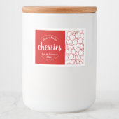  etiket voor thuisgemaakte kersen (Voorkant)