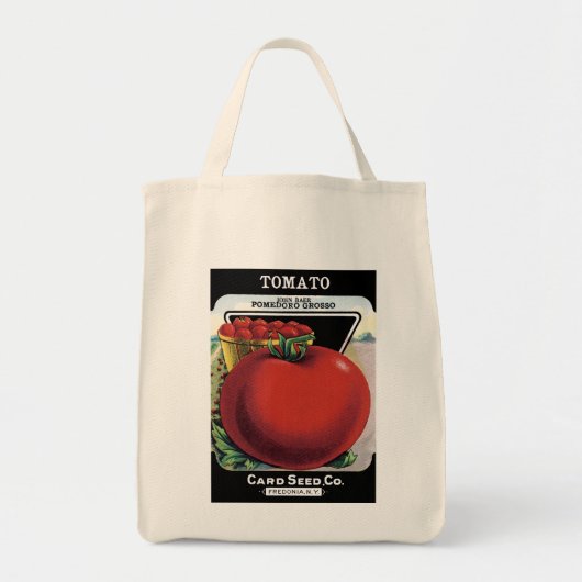 Etiket voor tomatenverpakking tote bag (Voorkant)