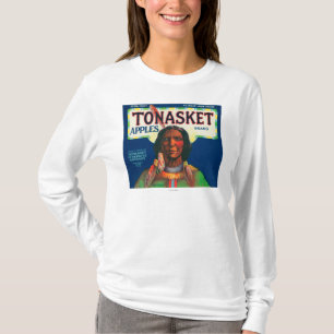 Etiket voor tong-appel - Tonasket, WA T-shirt