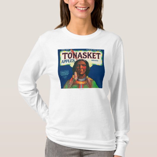 Etiket voor tong-appel - Tonasket, WA T-shirt (Voorkant)