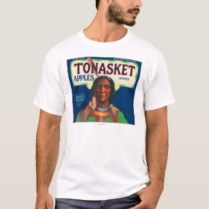 Etiket voor tong-appel - Tonasket, WA T-shirt