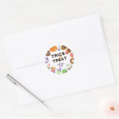 Etiket voor trick ors treat, monsters, Halloween (Envelop)