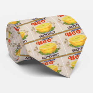 Etiket voor Uco-merk Grapefruits uit 1930 Stropdas