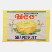 Etiket voor Uco-merk Grapefruits uit 1930 Theedoek (Horizontaal)