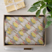 Etiket voor Uco-merk Grapefruits uit 1930 Tissuepapier (Geschenk)