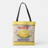 Etiket voor Uco-merk Grapefruits uit 1930 Tote Bag (Achterkant)