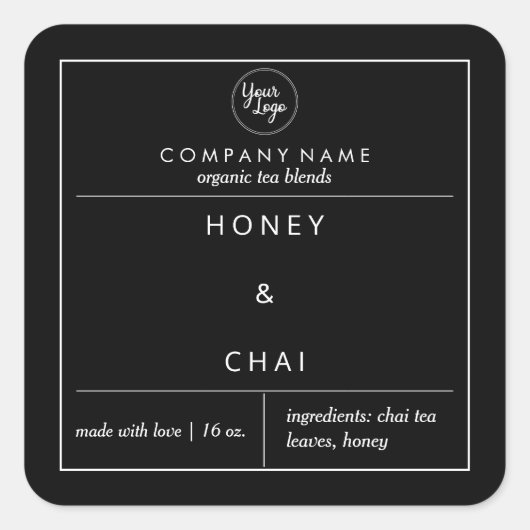 Etiket voor uw bedrijfsproduct (Voorkant)