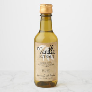 Etiket voor vanille-extract