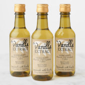 Etiket voor vanille-extractie (Flessen)