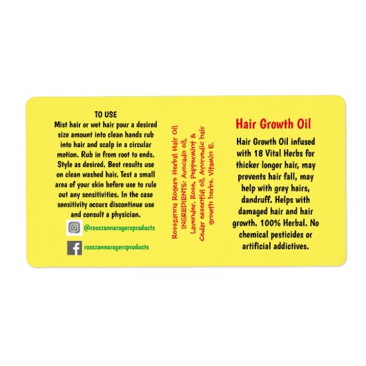 Etiket voor verpakking (Voorkant)