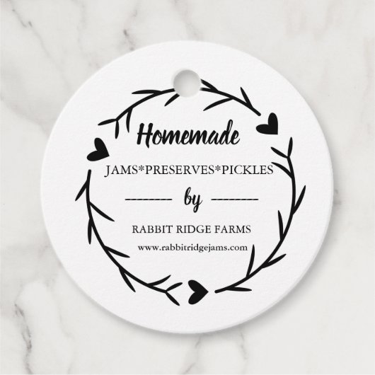 Etiket voor verpakkingsmateriaal voor kleine bedri (Voorkant)