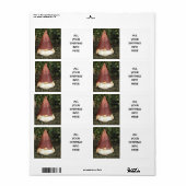 ETIKET VOOR VERZENDING "HIDING GNOME" (Full Sheet)