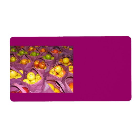 Etiket voor verzending van appelen (Voorkant)