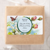 Etiket voor vlinderzeep en bath-producten - rechth (Insitu)