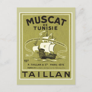  etiket voor vloeibare wijn briefkaart