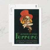  etiket voor vloeibare wijn briefkaart (Voorkant / Achterkant)