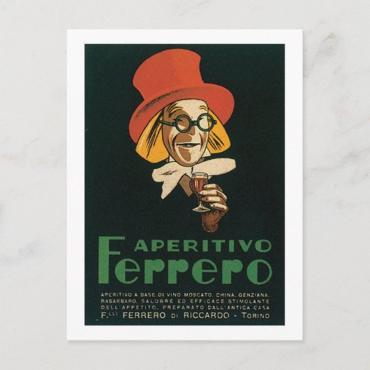  etiket voor vloeibare wijn briefkaart (Voorkant)