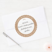 Etiket voor voedingsmiddelen sticker Cirkelkraftpa (Envelop)