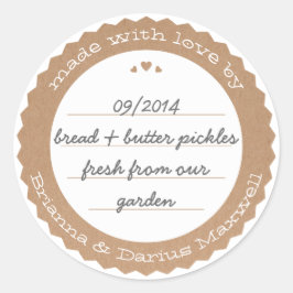 Etiket voor voedingsmiddelen sticker Cirkelkraftpa