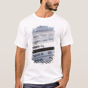 Etiket voor voedingsvoeding t-shirt