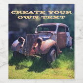 Etiket voor voedsel en drank (Enkel label)