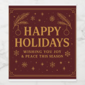 Etiket voor voedsel en drank (Enkel label)