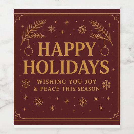 Etiket voor voedsel en drank (Enkel label)