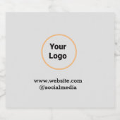 Etiket voor voedsel en drank (Enkel label)