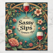 Etiket voor voedsel en drank (Enkel label)