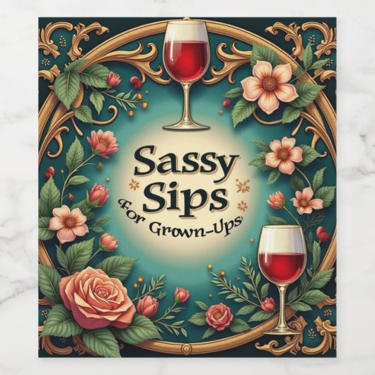 Etiket voor voedsel en drank (Enkel label)