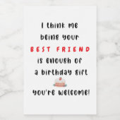 Etiket voor voedsel en drank (Enkel label)