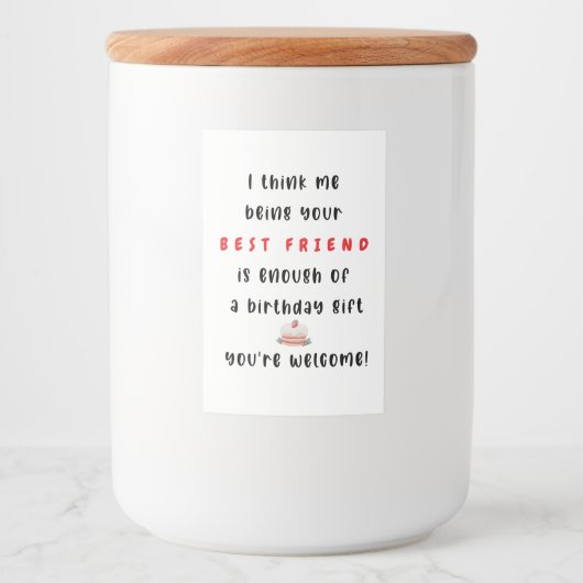 Etiket voor voedsel en drank (Voorkant)