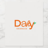 Etiket voor voedsel en drank (Enkel label)