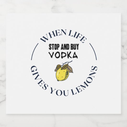 Etiket voor voedsel en drank (Enkel label)