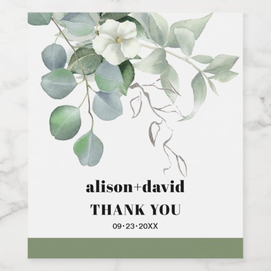 Etiket voor voedsel en drank (Enkel label)