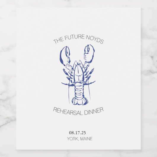 Etiket voor voedsel en drank (Enkel label)