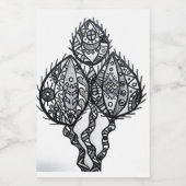 Etiket voor voedsel en drank (Enkel label)