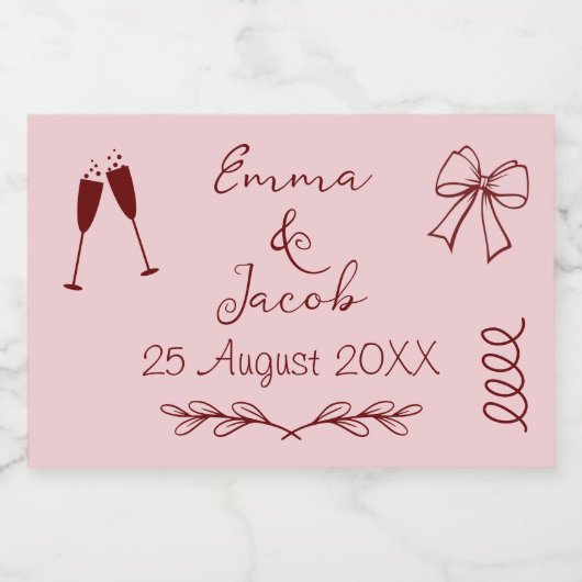 Etiket voor voedsel en drank (Enkel label)