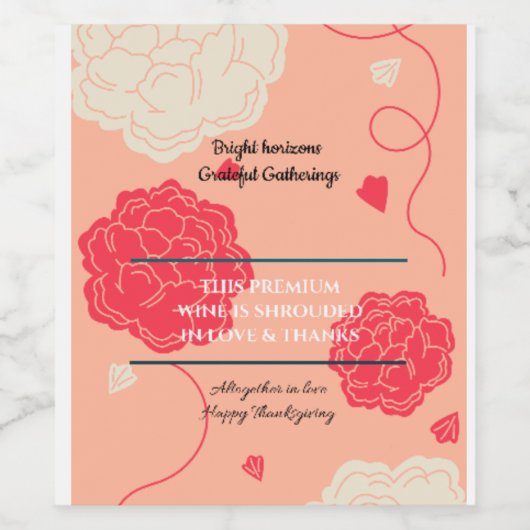 Etiket voor voedsel en drank (Enkel label)