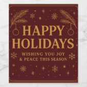 Etiket voor voedsel en drank (Enkel label)