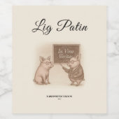 Etiket voor voedsel en drank (Enkel label)