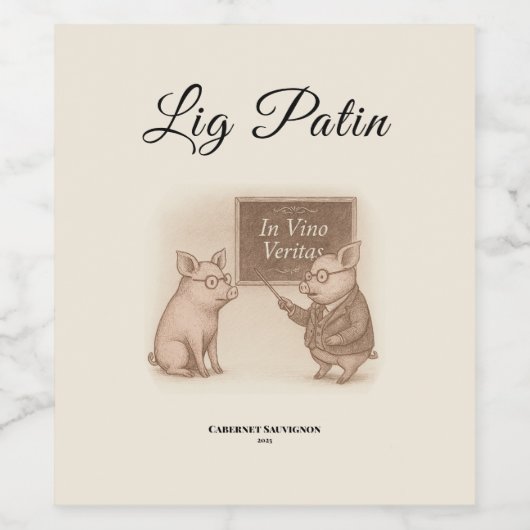 Etiket voor voedsel en drank (Enkel label)