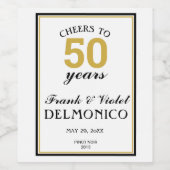 Etiket voor voedsel en drank (Enkel label)