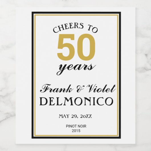 Etiket voor voedsel en drank (Enkel label)