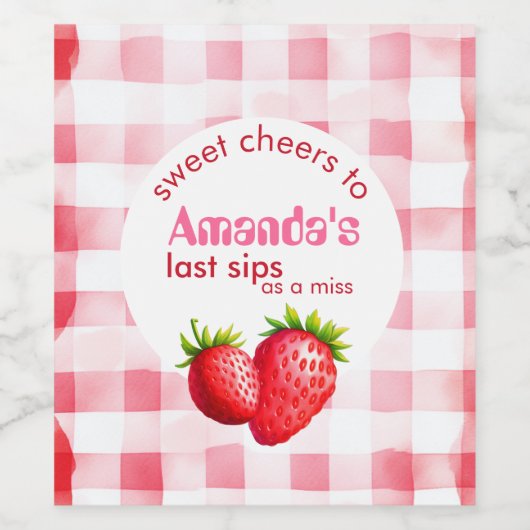 Etiket voor voedsel en drank (Enkel label)